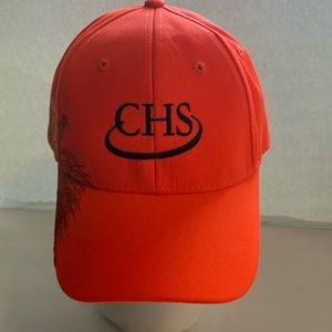 CHS propane wildlife series dri-duck Velcro back orange baseball hat cap